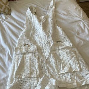 NWT LF white overalls/romper